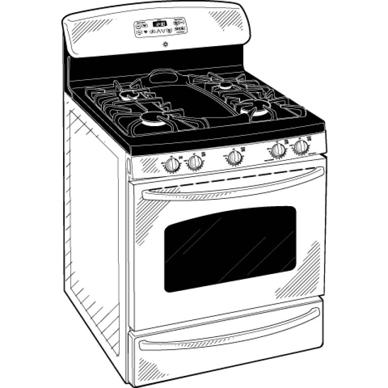 30" Free-Standing Gas Range JGBP86SEMSS, product image 3 of 4
