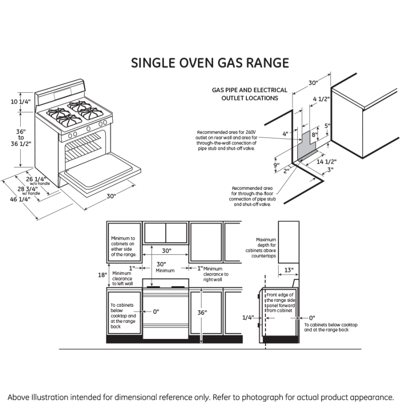 30" Free-Standing Gas Range JGBS10DEFBB
