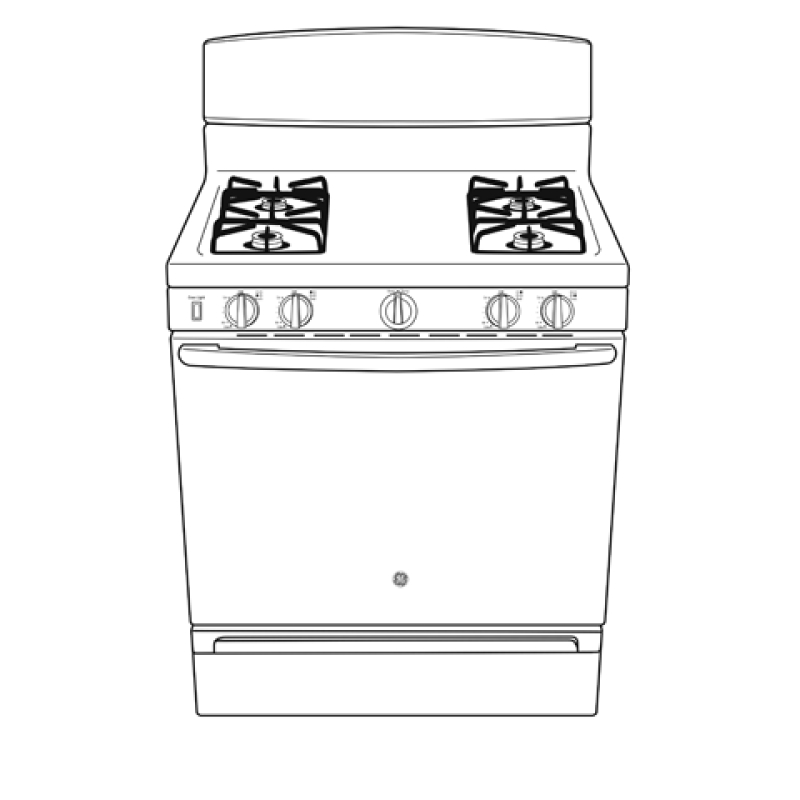 30" Free-Standing Gas Range JGBS10DEFCC, product image 10 of 10