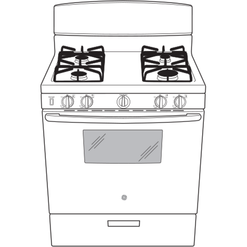 30" Free-Standing Front Control Gas Range view 11