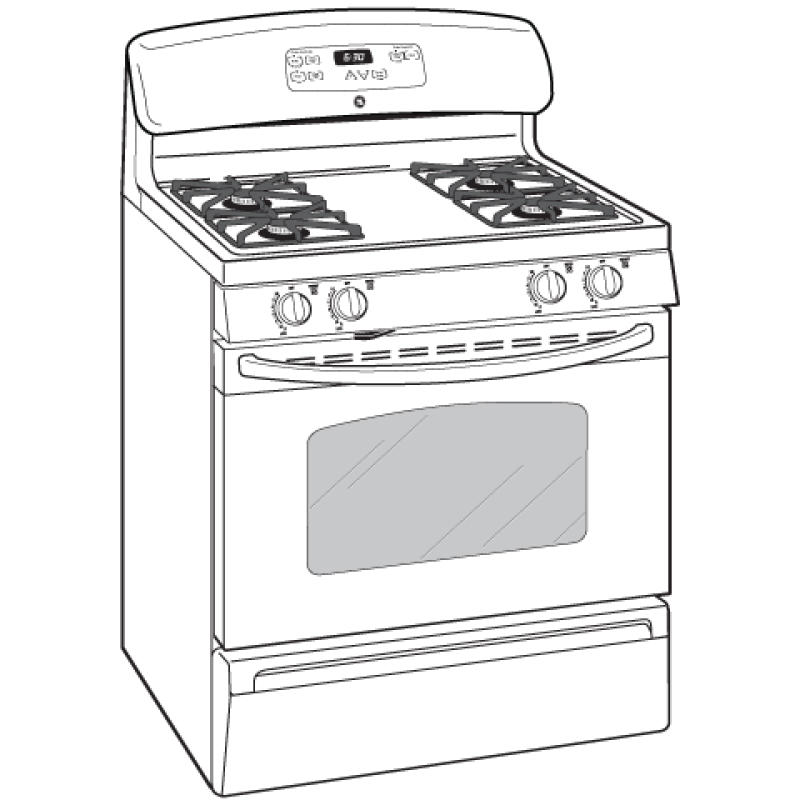 30" Free-Standing Gas Range JGBS18DETCC, product image 3 of 3