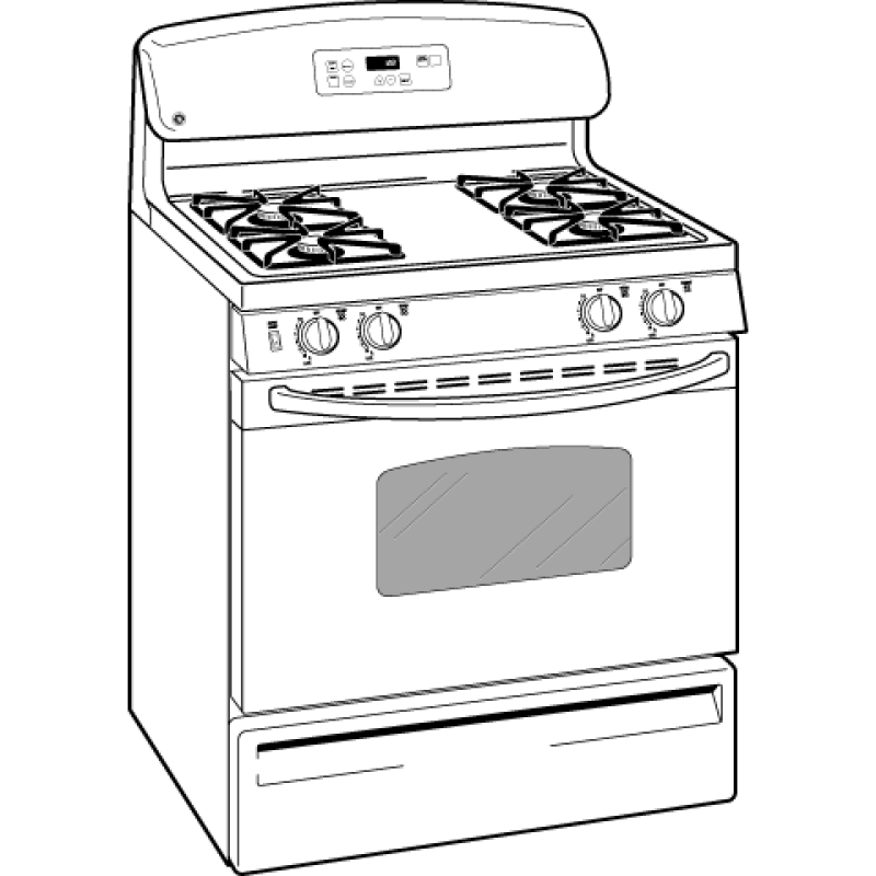 30" Free-Standing Gas Range JGBS20DEMCC, product image 2 of 3