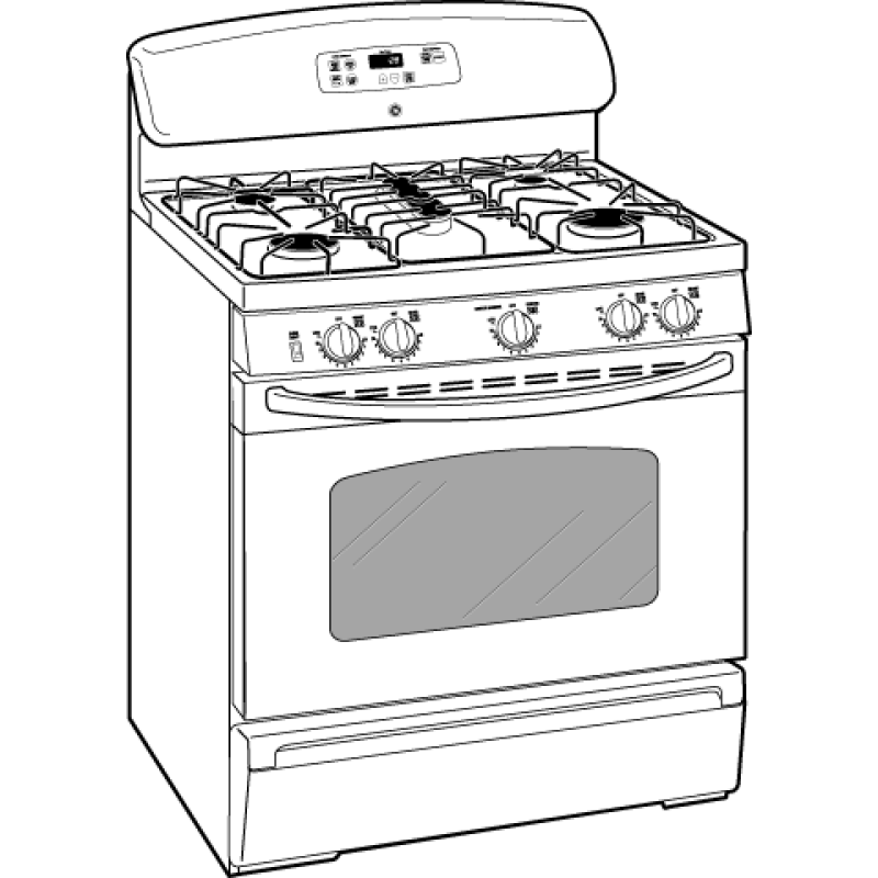 30" Free-Standing Gas Range JGBS80DEMBB, product image 3 of 4