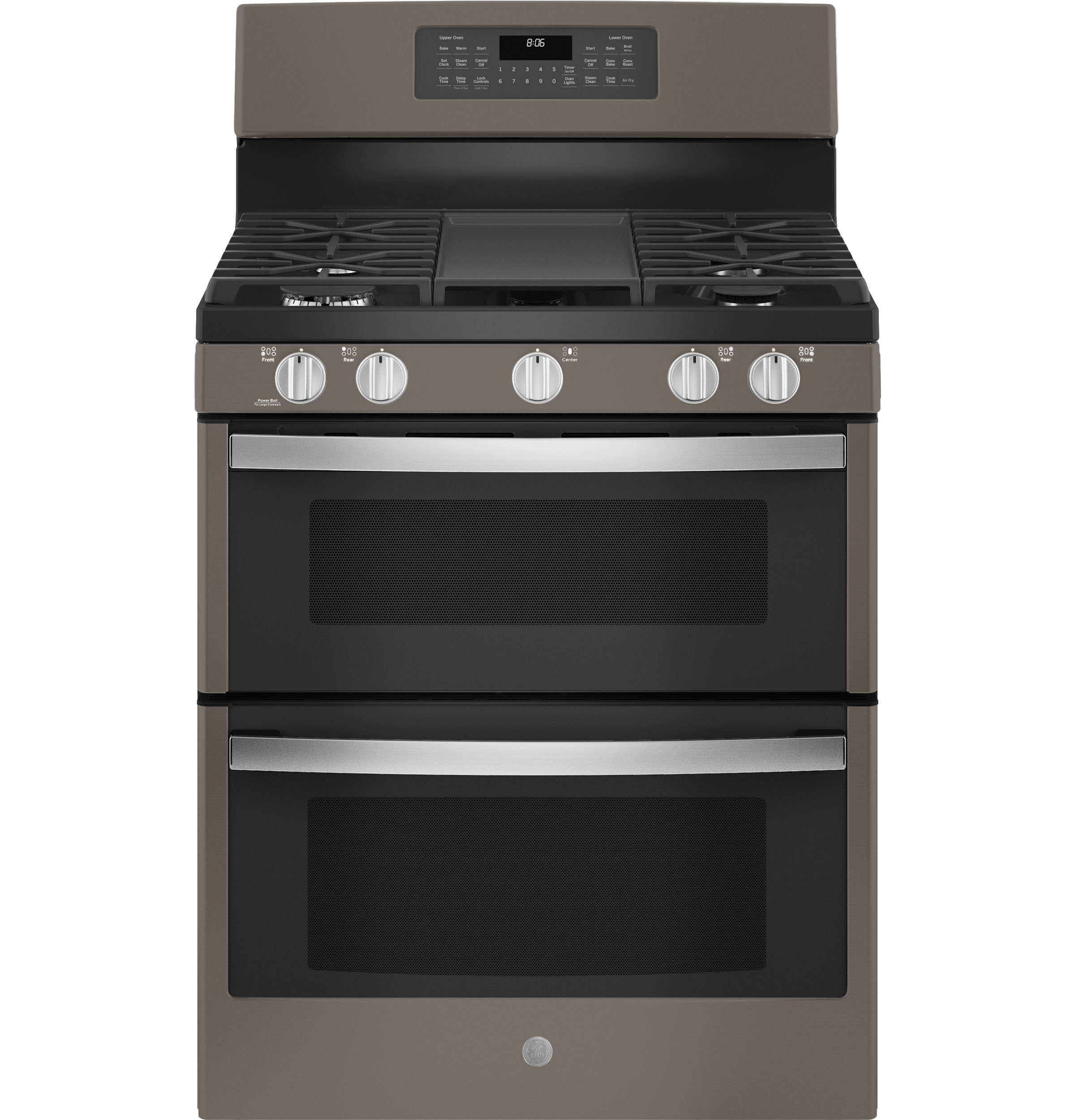 GE 30" Free-Standing Gas Double Oven Convection Range Fingerprint Resistant Slate JGBS86EPES Picture 1