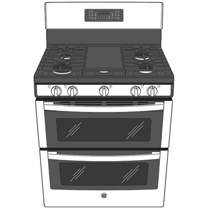30" Free-Standing Gas Double Oven Convection Range view 5