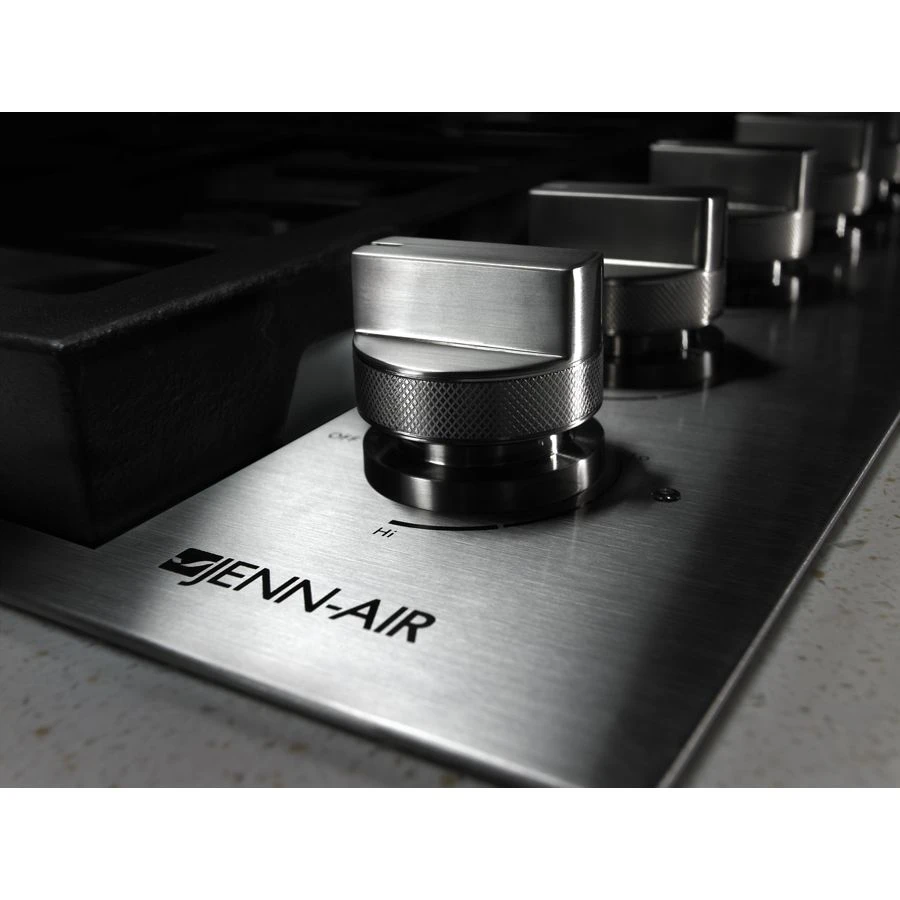 Pro-Style 36" 6-Burner Gas Cooktop JGC7636BP, product image 3 of 4