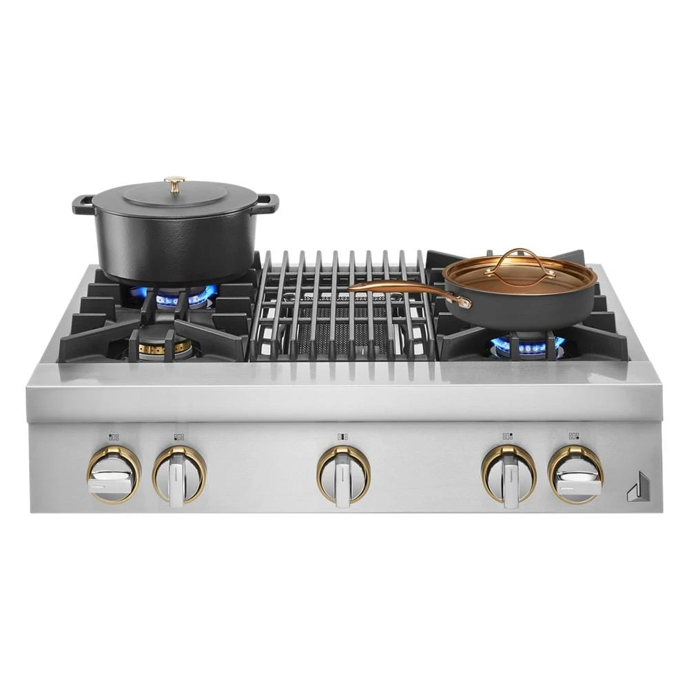 RISE 36" Gas Professional-Style Rangetop with Grill JGCP636HL