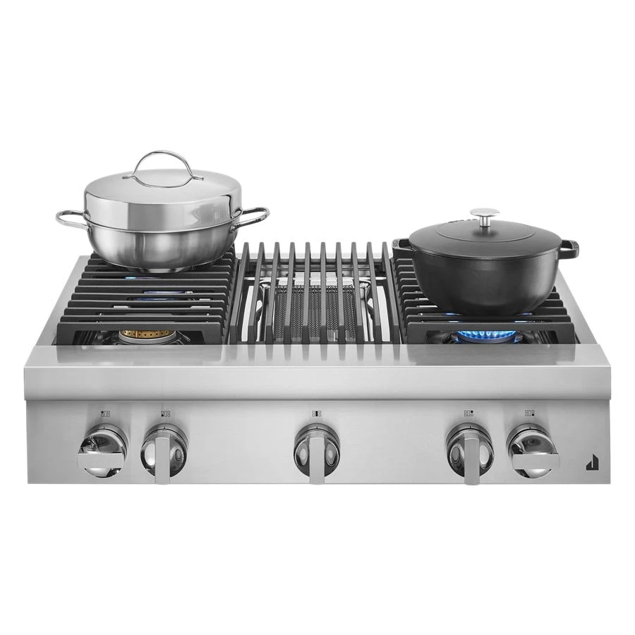 NOIR 36" Gas Professional-Style Rangetop with Grill JGCP636HM
