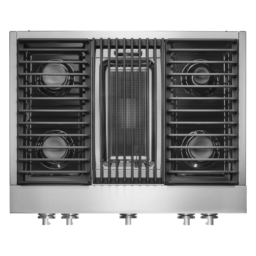 NOIR 36" Gas Professional-Style Rangetop with Grill JGCP636HM
