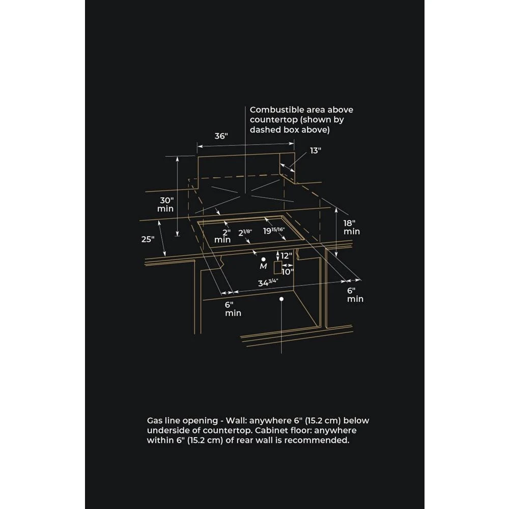 36” JX3™ Gas Downdraft Cooktop JGD3536GB