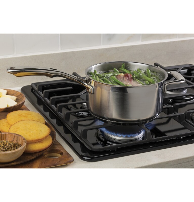 30" Built-In Gas Cooktop with Dishwasher-Safe Grates view 4