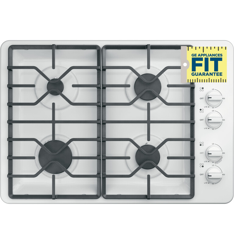 30" Built-In Gas Cooktop with Dishwasher-Safe Grates view 9