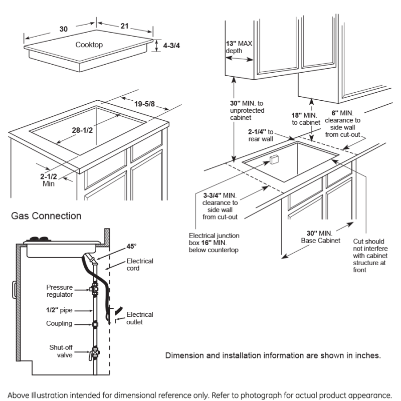 30" Built-In Gas Cooktop with Dishwasher-Safe Grates view 11