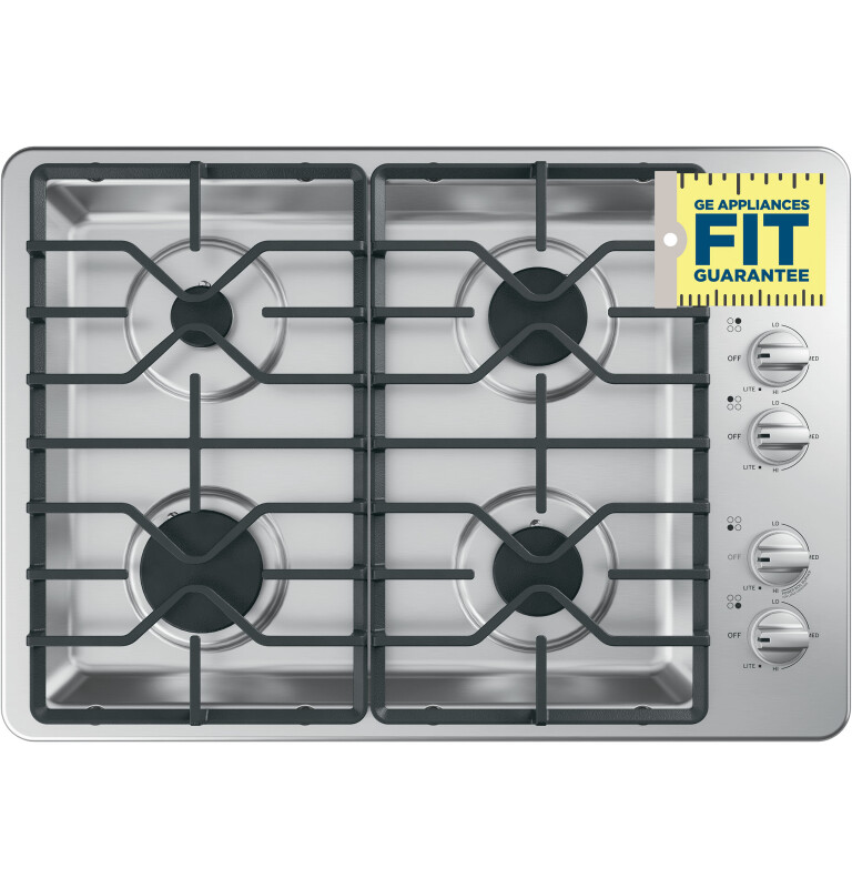 30" Built-In Gas Cooktop with Dishwasher-Safe Grates view 11