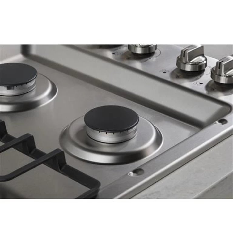 30" Built-In Gas Cooktop with Dishwasher-Safe Grates JGP3030SLSS