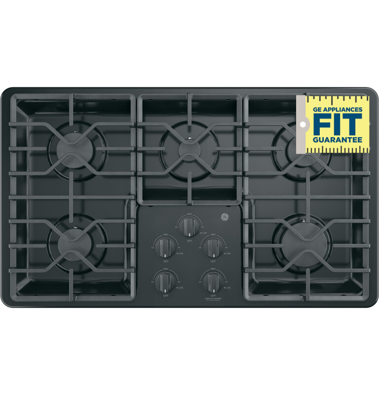 Ge® 36" Built-in Gas Cooktop With Dishwasher-safe Grates JGP3036DLBB