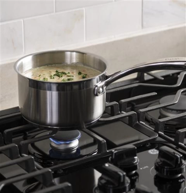 36" Built-In Gas Cooktop with Dishwasher-Safe Grates JGP3036DLBB