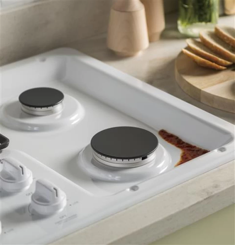 36" Built-In Gas Cooktop with Dishwasher-Safe Grates JGP3036DLWW