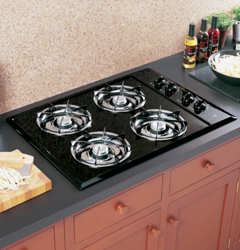 GE Built-In Gas Cooktop Black JGP321EJBL Picture 1