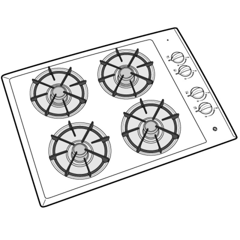 Built-In Gas Cooktop view 2