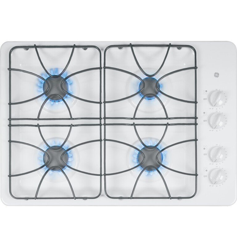 30" Built-In Gas Cooktop JGP328WEKWW, product image 3 of 6