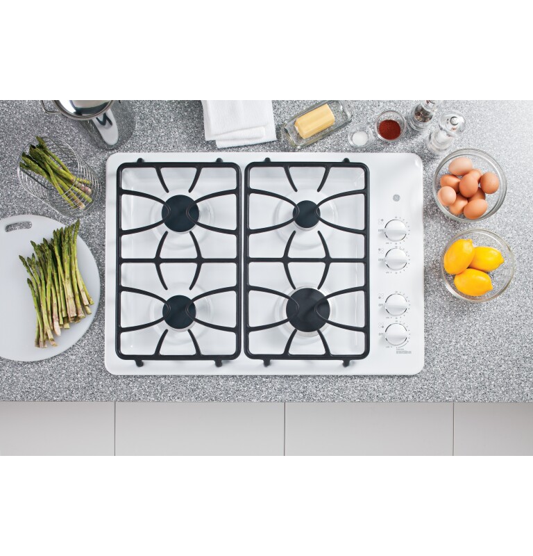 30" Built-In Gas Cooktop JGP333DETWW, product image 2 of 6
