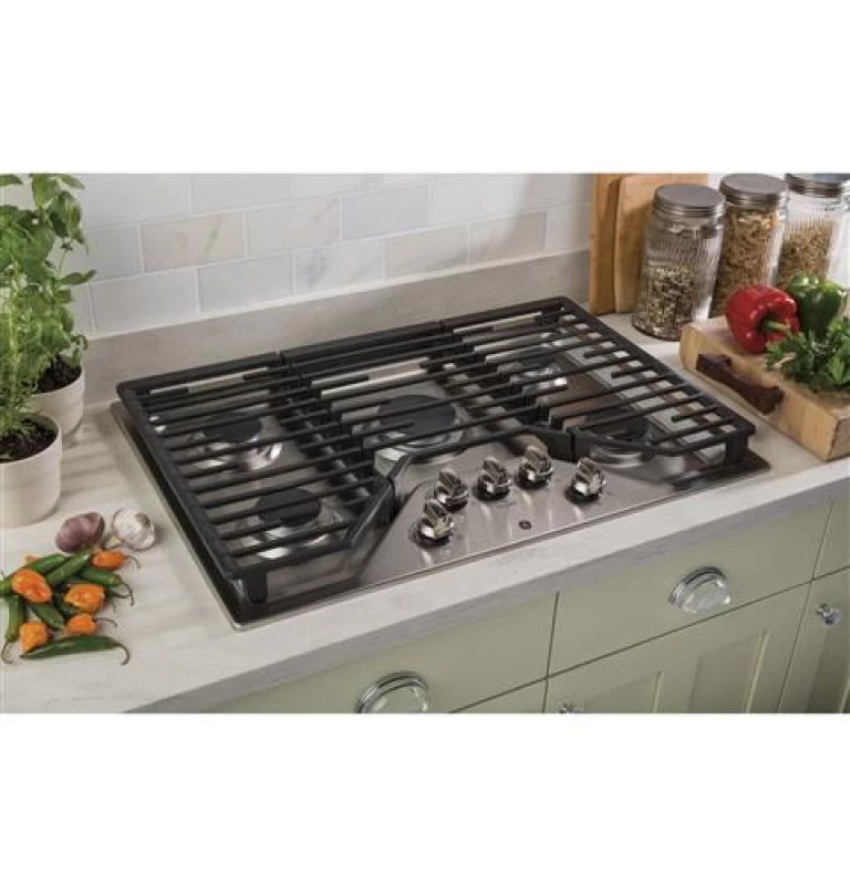 30" Built-In Gas Cooktop with 5 Burners and Dishwasher Safe Grates JGP5030SLSS