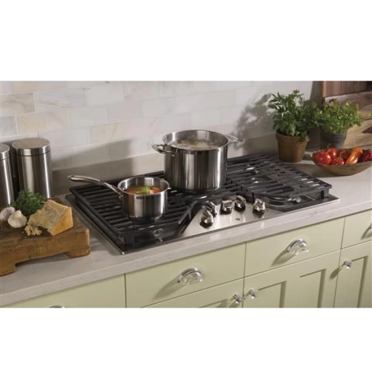 36" Built-In Gas Cooktop with 5 Burners and Dishwasher Safe Grates JGP5036SLSS