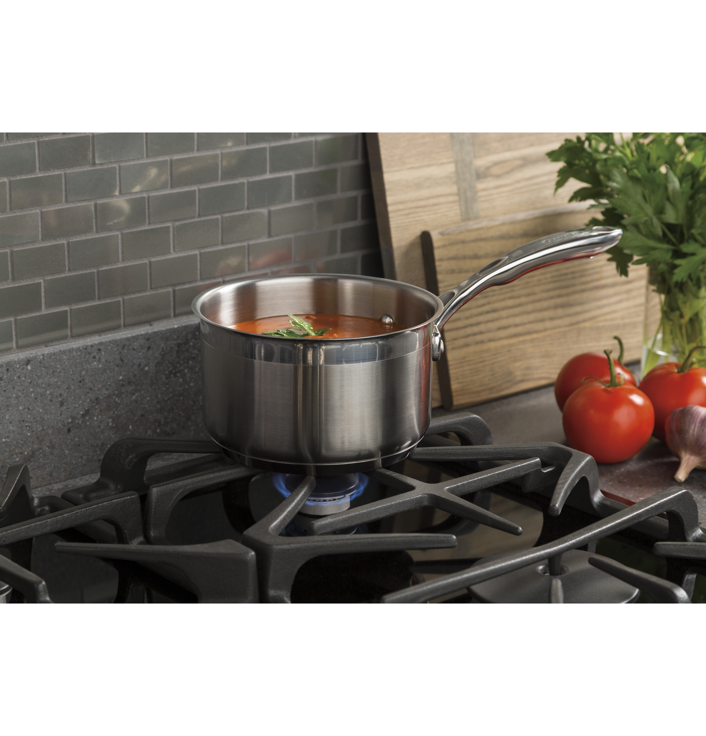 36" Built-In Gas on Glass Cooktop with 5 Burners and Dishwasher Safe Grates JGP5536SLSS