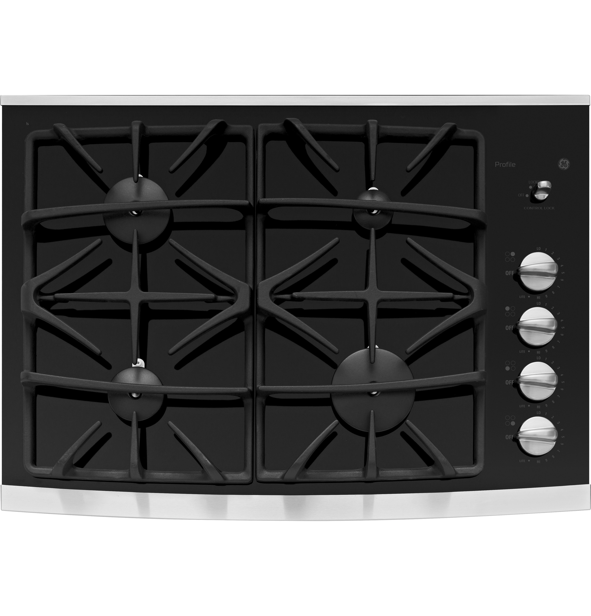 GE Profile Series 30" Built-In Gas Cooktop Stainless Steel JGP940SEKSS Picture 1