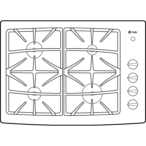 Series 30" Built-In Gas Cooktop JGP940TEKWW
