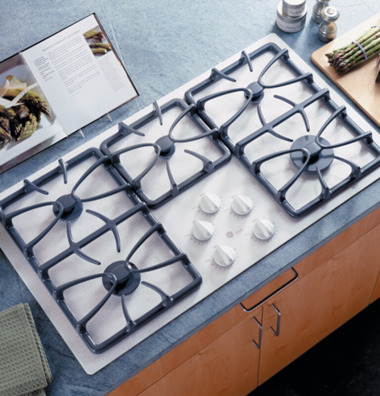 36" Built-In Gas Cooktop JGP962TECWW
