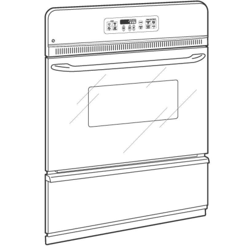 24" Built-In Gas Oven JGRP20WEJWW, product image 7 of 8