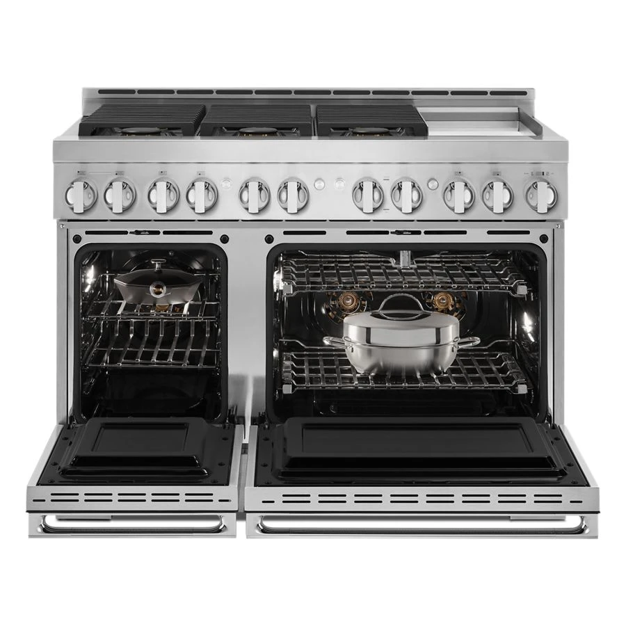 48" NOIR Gas Professional-Style Range with Chrome-Infused Griddle JGRP548HM