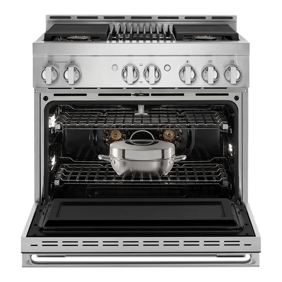 Noir™ 36" Gas Professional-style Range With Grill JGRP636HM