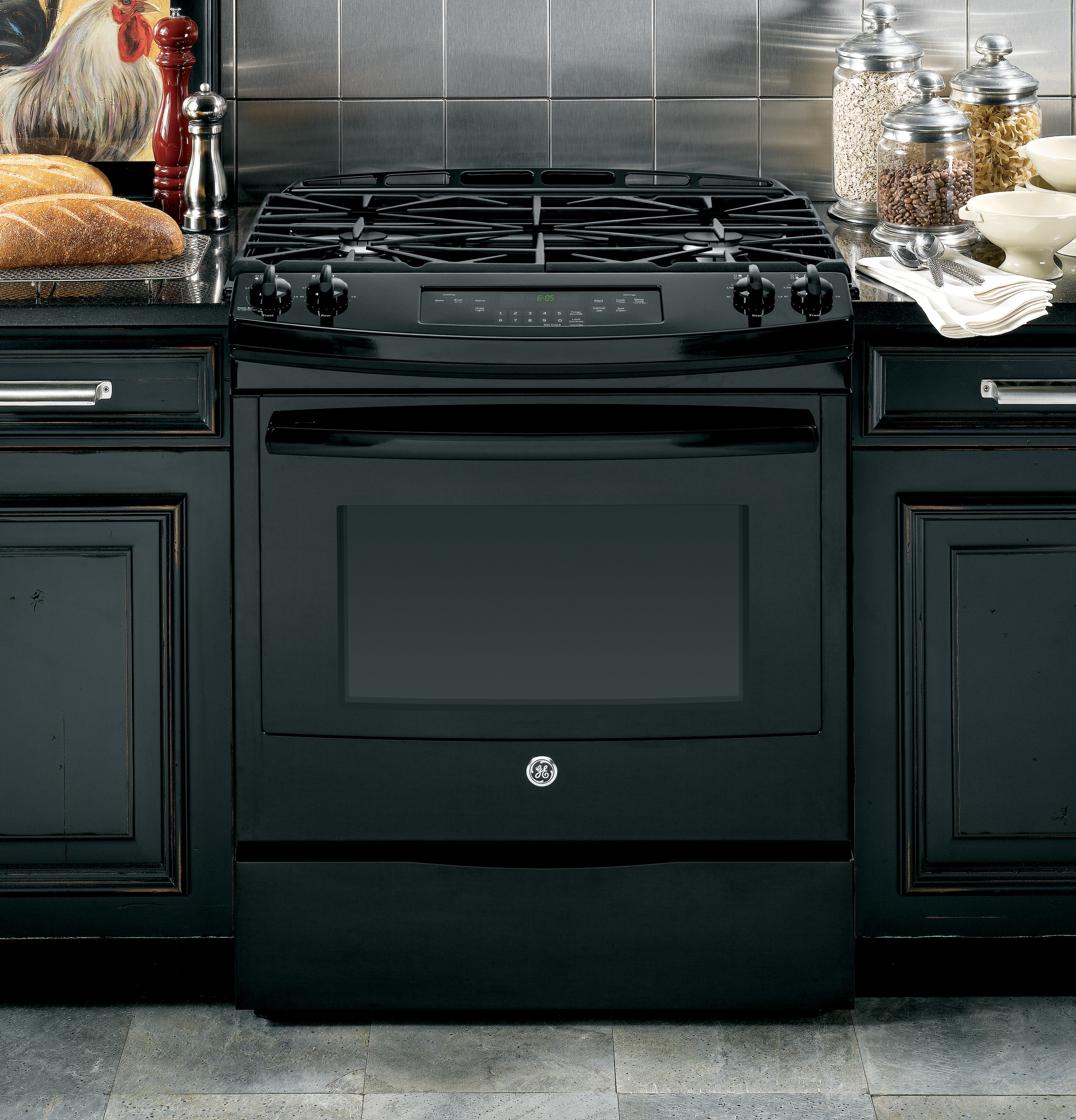 30" Slide-In Front Control Gas Range JGS650DEFBB, product image 8 of 12
