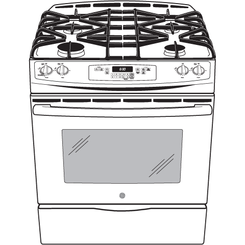 30" Slide-In Front Control Gas Range JGS650DEFBB, product image 12 of 12