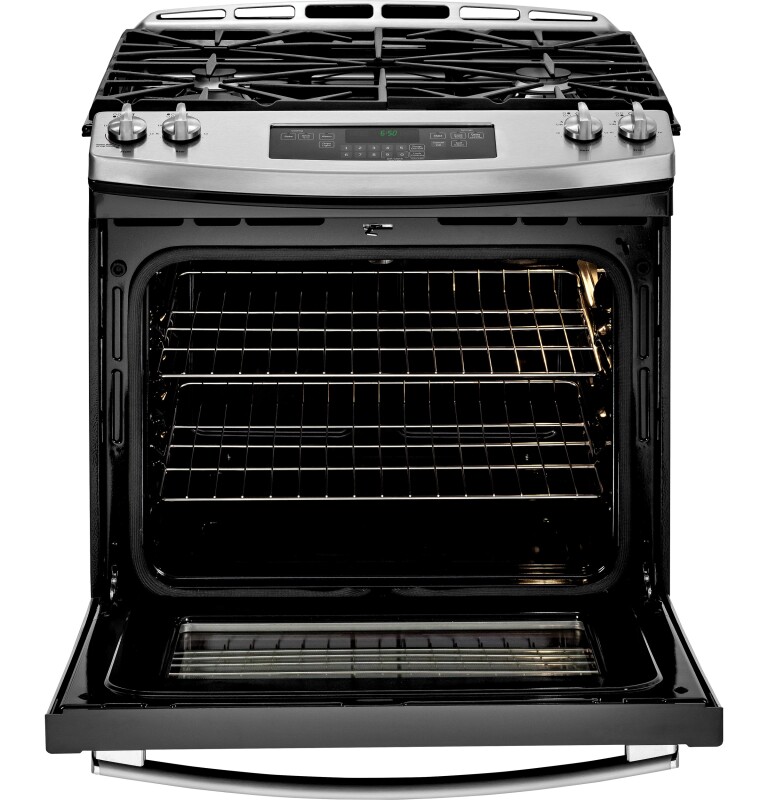 30" Slide-In Front Control Gas Range JGS650SEFSS, product image 3 of 12