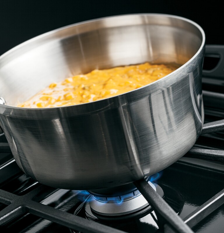 30" Slide-In Front Control Gas Range JGS750DEFBB, product image 5 of 13