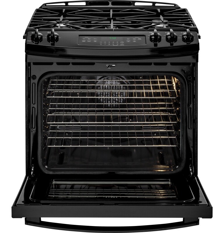 30" Slide-In Front Control Gas Range JGS750DEFBB, product image 6 of 13