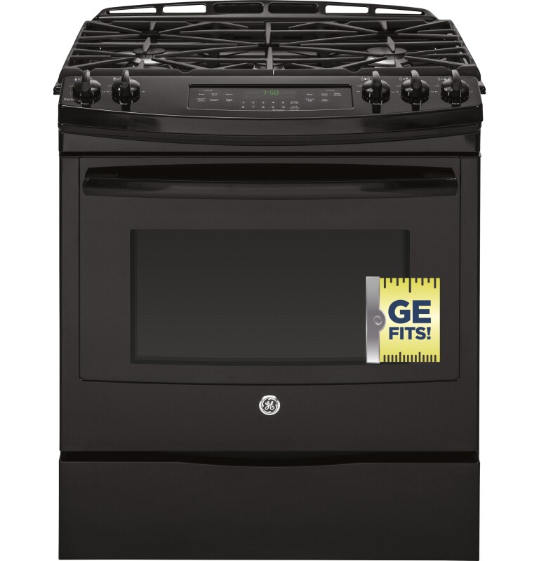 30" Slide-In Front Control Gas Range JGS750DEFBB, product image 11 of 13