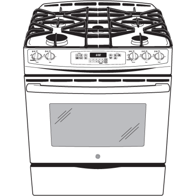 30" Slide-In Front Control Gas Range JGS750DEFBB, product image 12 of 13