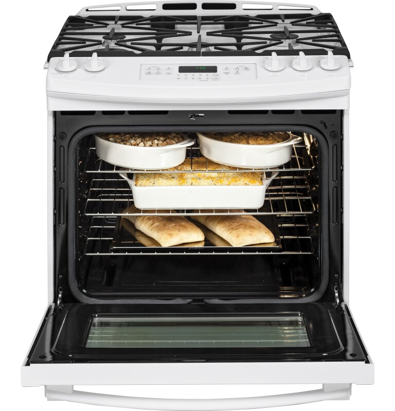 30" Slide-In Front Control Gas Range JGS750DEFWW, product image 2 of 12