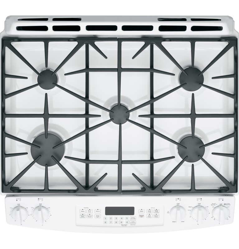 30" Slide-In Front Control Gas Range JGS750DEFWW, product image 4 of 12