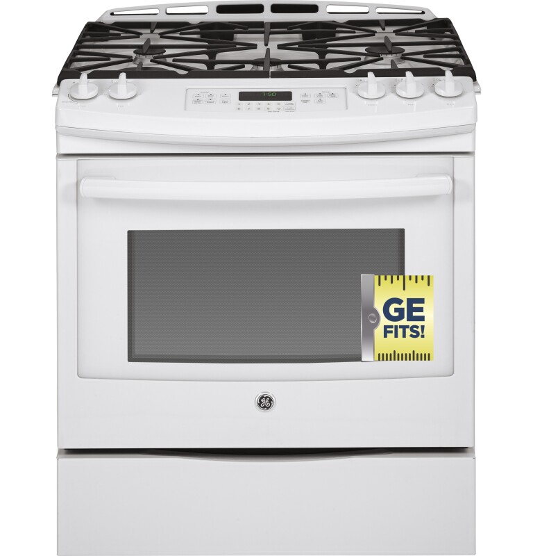 30" Slide-In Front Control Gas Range JGS750DEFWW, product image 10 of 12