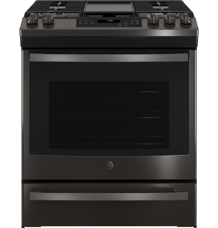 30" Slide-In Front-Control Convection Gas Range JGS760BELTS