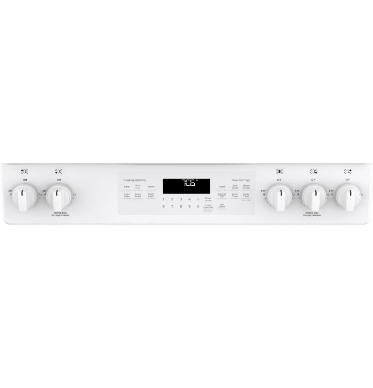 GE 30" Slide-In Front-Control Convection Gas Range White JGS760DELWW Picture 1