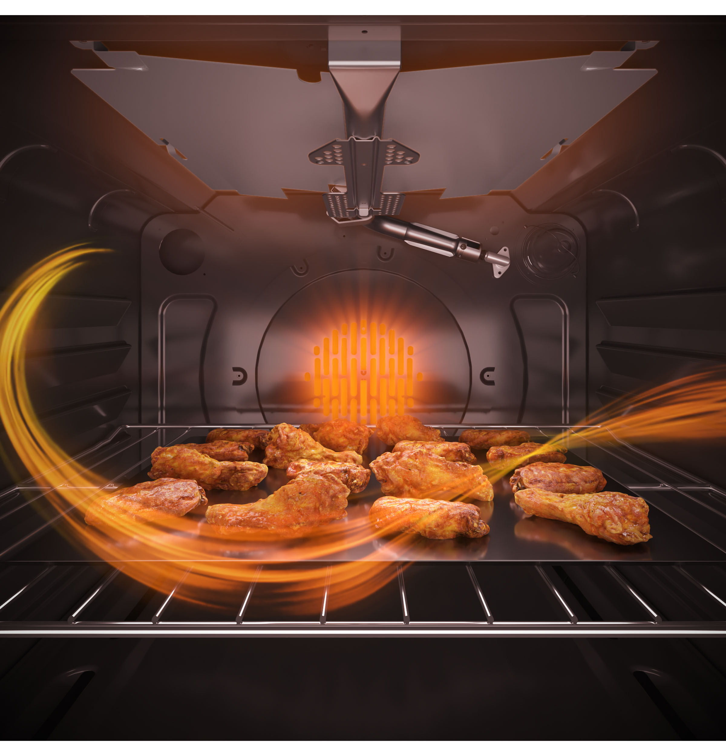 30" Slide-In Front-Control Convection Gas Range with No Preheat Air Fry JGS760DPBB