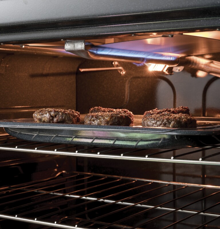 30" Slide-In Front-Control Convection Gas Range JGS760EELES