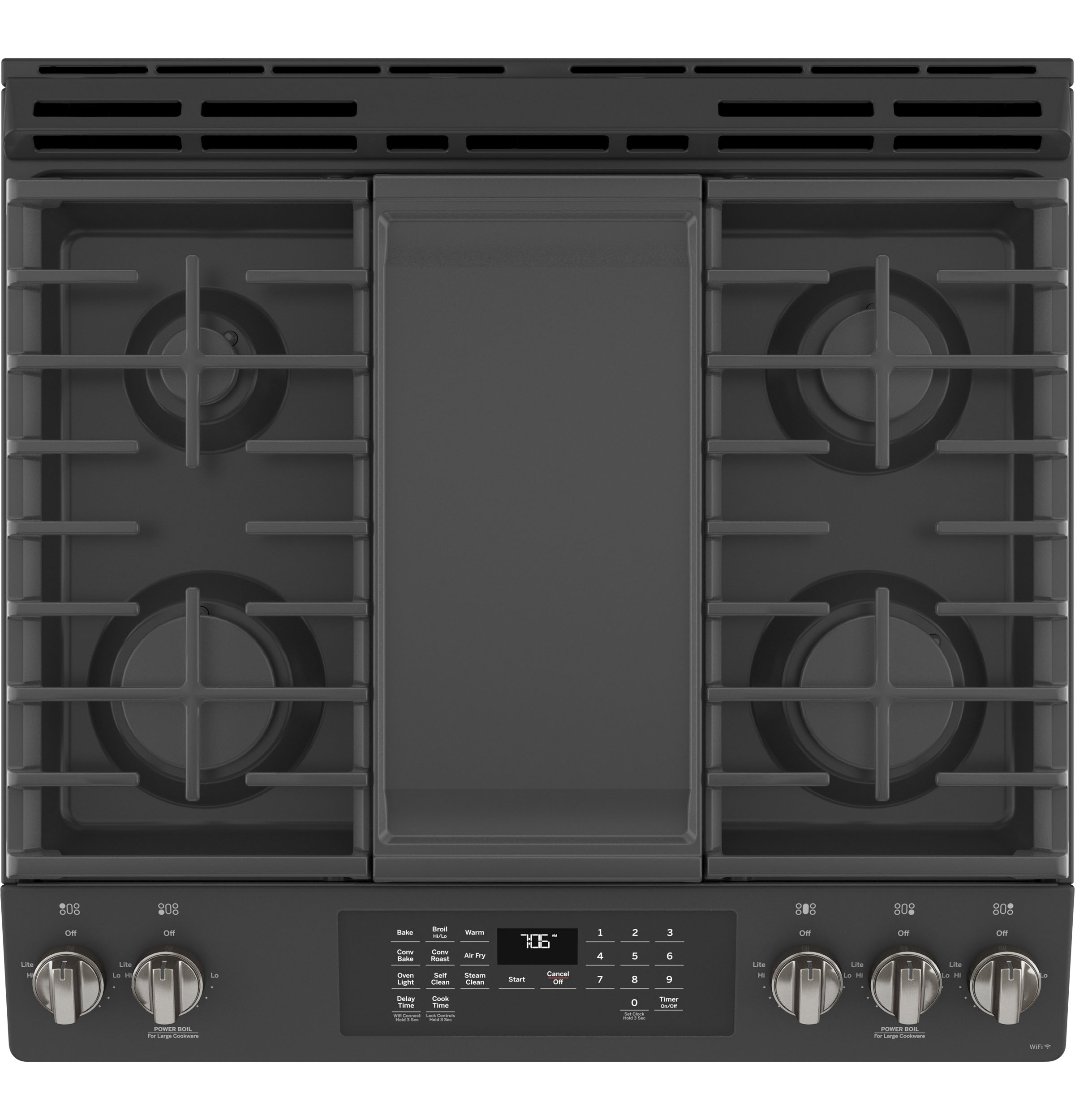 30" Slide-In Front-Control Convection Gas Range with No Preheat Air Fry view 5